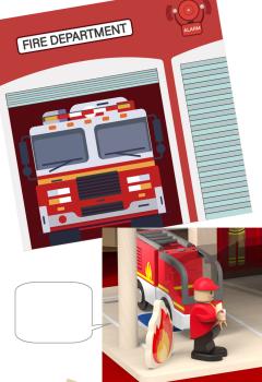Großhandel B2B Feuerwache Rollenspiel Spielzeug aus Holz